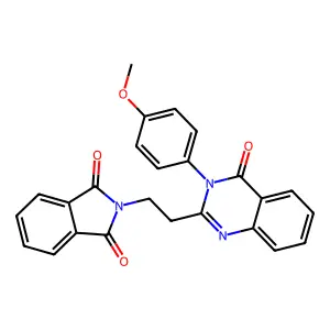 2-[2-[3-(4-Methoxyphenyl)-4-oxoquinazolin-2-yl]ethyl]isoindole-1,3-dione structure