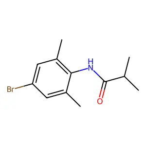 N-(4-bromo-2,6-dimethylphenyl)-2-methylpropanamide structure