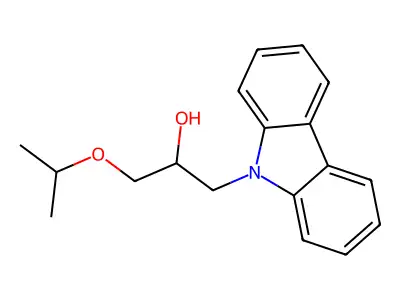 1-Carbazol-9-yl-3-propan-2-yloxypropan-2-ol structure