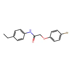 2-(4-bromophenoxy)-N-(4-ethylphenyl)acetamide structure