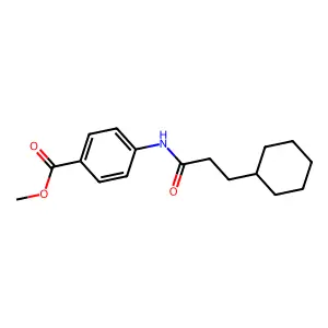 Methyl 4-(3-cyclohexylpropanoylamino)benzoate structure