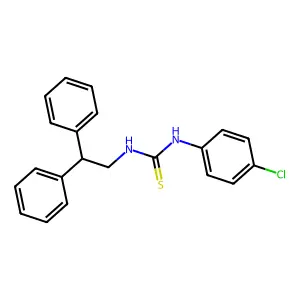 1-(4-Chlorophenyl)-3-(2,2-diphenylethyl)thiourea structure