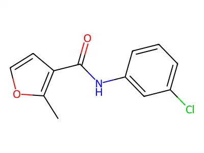 N-(3-chlorophenyl)-2-methylfuran-3-carboxamide structure