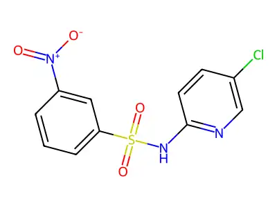 N-(5-chloropyridin-2-yl)-3-nitrobenzenesulfonamide structure