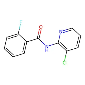 N-(3-chloropyridin-2-yl)-2-fluorobenzamide structure