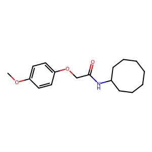 N-环辛基-2-(4-甲氧基苯氧基)乙酰胺 structure