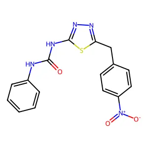 1-[5-(4-Nitrobenzyl)-1,3,4-thiadiazol-2-yl]-3-phenylurea structure