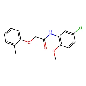 N-(5-chloro-2-methoxyphenyl)-2-(2-methylphenoxy)acetamide structure