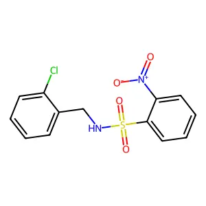 N-(2-chlorobenzyl)-2-nitrobenzenesulfonamide structure
