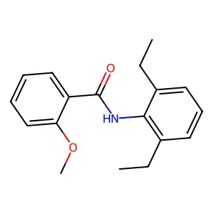 N-(2,6-diethylphenyl)-2-methoxybenzamide structure