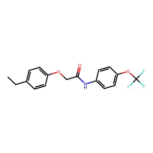 2-(4-ethylphenoxy)-N-[4-(trifluoromethoxy)phenyl]acetamide structure