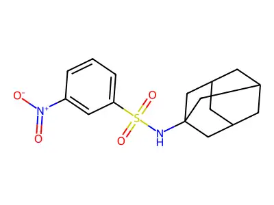 N-(1-adamantyl)-3-nitrobenzenesulfonamide structure