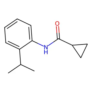 N-[2-(propan-2-yl)phenyl]cyclopropanecarboxamide structure