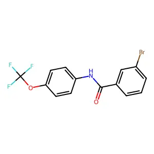 3-bromo-N-(4-(trifluoromethoxy)phenyl)benzamide structure