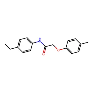 N-(4-ethylphenyl)-2-(4-methylphenoxy)acetamide structure