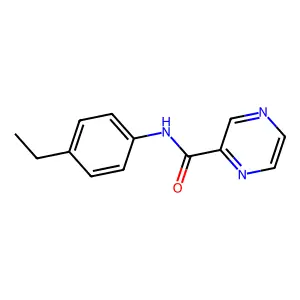 N-(4-ethylphenyl)pyrazine-2-carboxamide structure