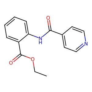 Ethyl 2-(4-pyridylcarbonylamino)benzoate structure