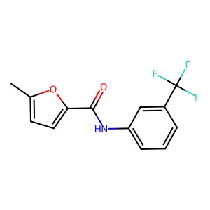 5-methyl-N-[3-(trifluoromethyl)phenyl]furan-2-carboxamide structure