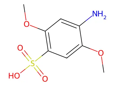 Benzenesulfonic acid, 4-amino-2,5-dimethoxy- structure