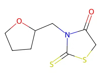 3-(Oxolan-2-ylmethyl)-2-sulfanylidene-1,3-thiazolidin-4-one structure