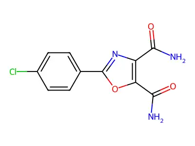 4,5-Oxazoledicarboxamide, 2-(4-chlorophenyl)- structure