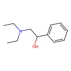 2-(Diethylamino)-1-phenylethanol structure