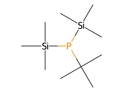 Tert-butyl-bis(trimethylsilyl)phosphane structure