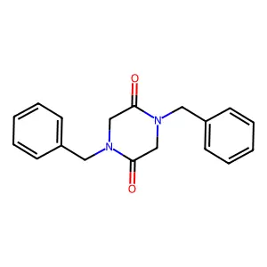 1,4-Dibenzyl-2,5-piperazinedione structure