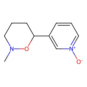 2-Methyl-6-(1-oxidopyridin-1-ium-3-yl)oxazinane structure