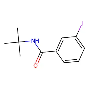 N-tert-butyl-3-iodobenzamide structure