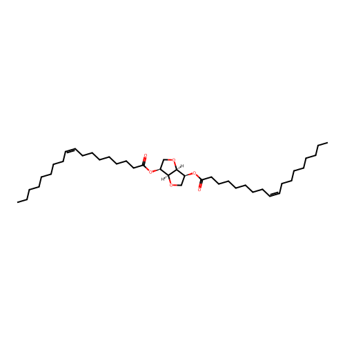 D-Glucitol, 1,4:3,6-dianhydro-, di-9-octadecenoate, (Z,Z)- structure