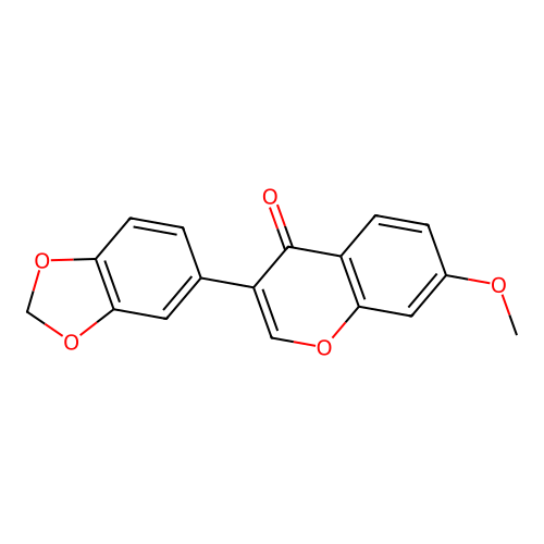 Pseudobaptigenin methyl ether structure