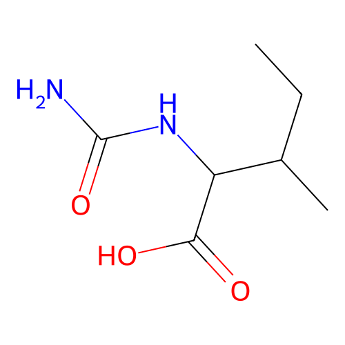 3-Methyl-2-ureido-pentanoic acid structure