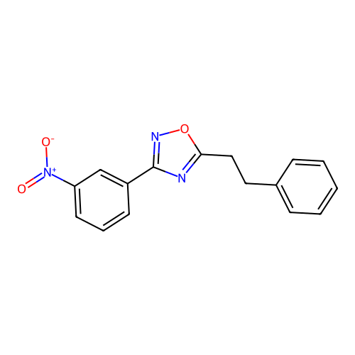 3-(3-Nitrophenyl)-5-(2-phenylethyl)-1,2,4-oxadiazole structure