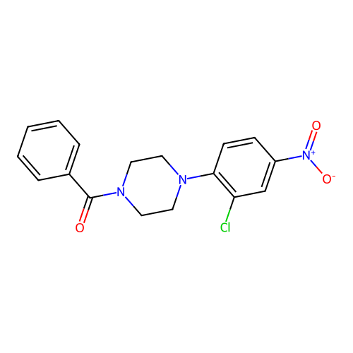 [4-(2-Chloro-4-nitrophenyl)piperazin-1-yl](phenyl)methanone structure