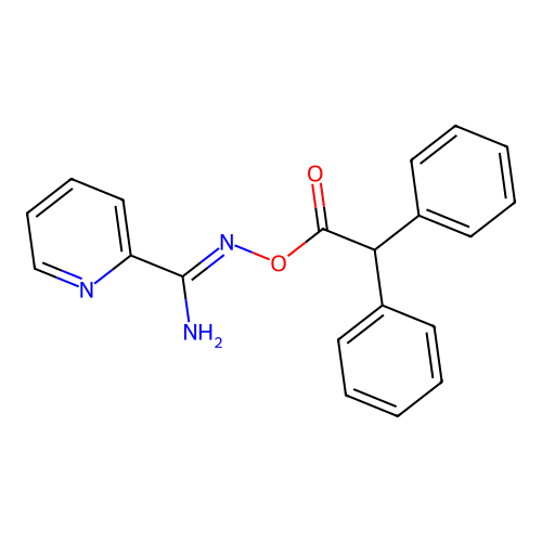 N'-[(2,2-diphenylacetyl)oxy]pyridine-2-carboximidamide structure
