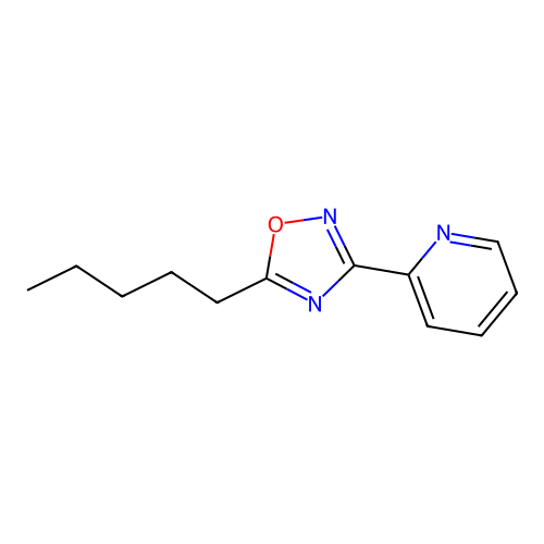 2-(5-Pentyl-1,2,4-oxadiazol-3-yl)pyridine structure