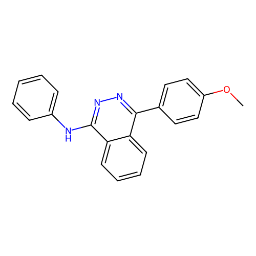 4-(4-methoxyphenyl)-N-phenylphthalazin-1-amine structure