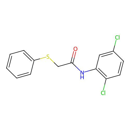 N-(2,5-dichlorophenyl)-2-(phenylsulfanyl)acetamide structure