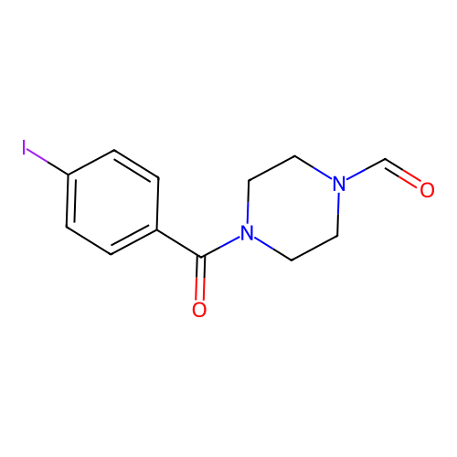 4-(4-Iodobenzoyl)piperazine-1-carbaldehyde structure