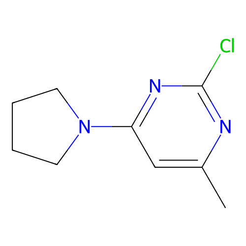 2-Chloro-4-methyl-6-(pyrrolidin-1-yl)pyrimidine structure