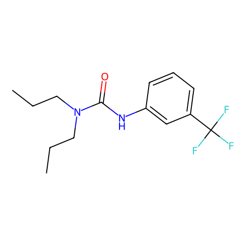 N,N-dipropyl-N'-[3-(trifluoromethyl)phenyl]urea structure