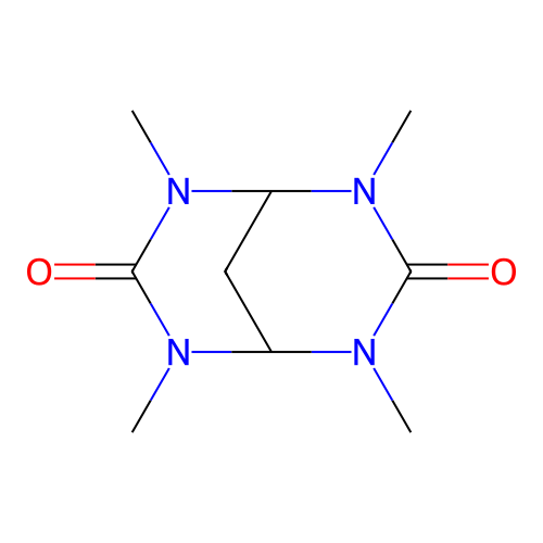 2,4,6,8-Tetramethyl-2,4,6,8-tetraazabicyclo[3.3.1]nonane-3,7-dione structure