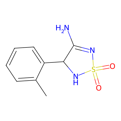 4-(2-Methylphenyl)-1,2,5-thiadiazolidin-3-imine 1,1-dioxide structure