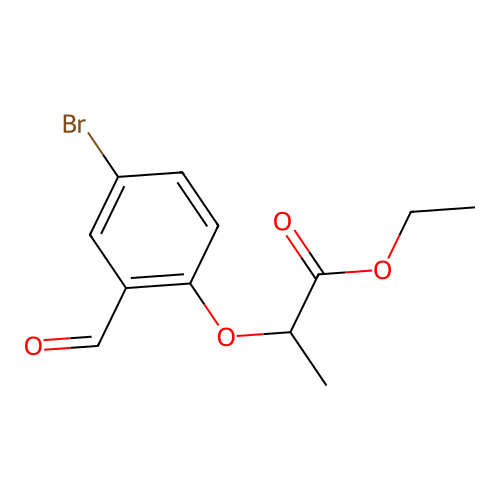 Ethyl 2-(4-bromo-2-formylphenoxy)propanoate structure