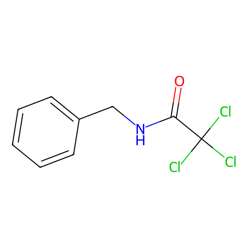 N-benzyl-2,2,2-trichloroacetamide structure