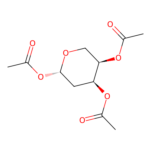 2-Deoxy-D-ribose 1,3,4-Triacetate structure