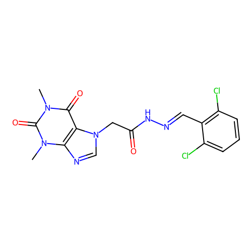 C16H14Cl2N6O3 structure