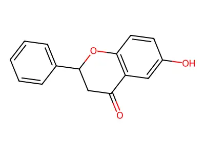 (2s)-6-Hydroxy-2-phenyl-2,3-dihydro-4h-chromen-4-one structure