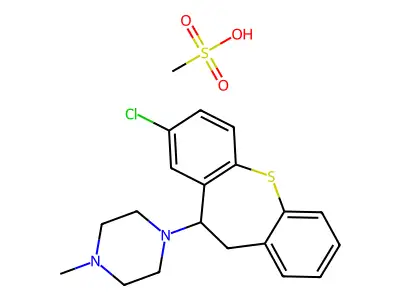 Clorotepine mesylate structure